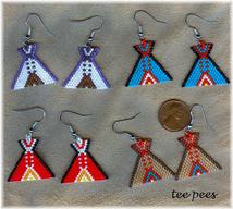 beaded teepees
