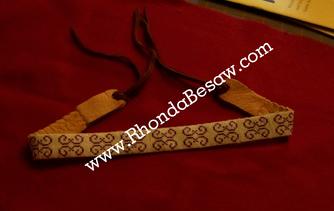Wabanaki double curve beaded hat band